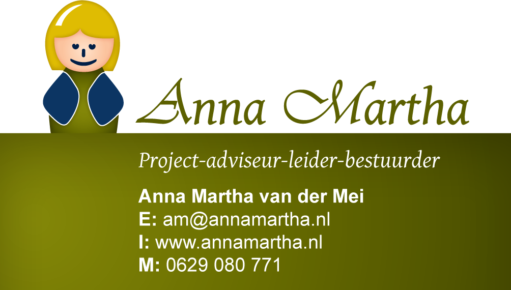 Anna Martha van der Mei visitekaart
